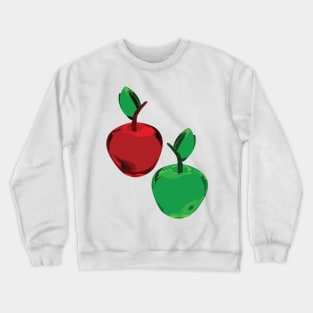 Red and Green Apples Crewneck Sweatshirt